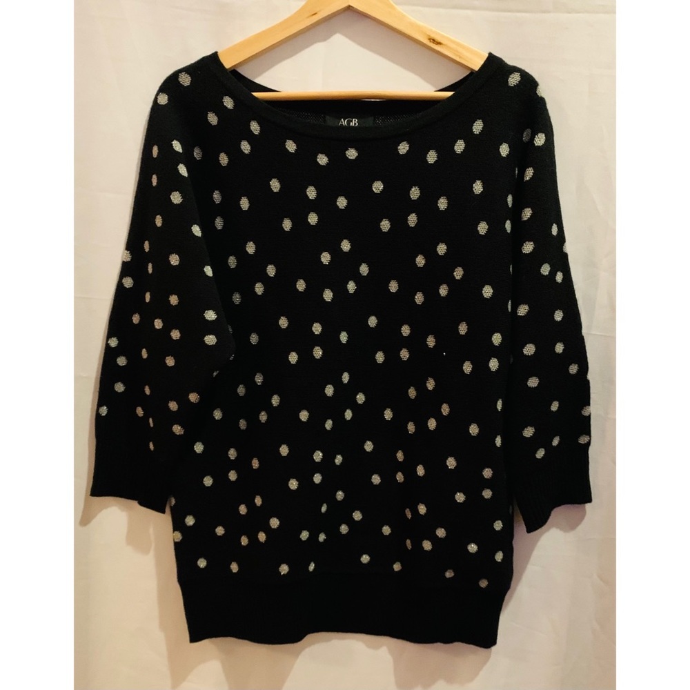 AGB super cute polka dot sweater